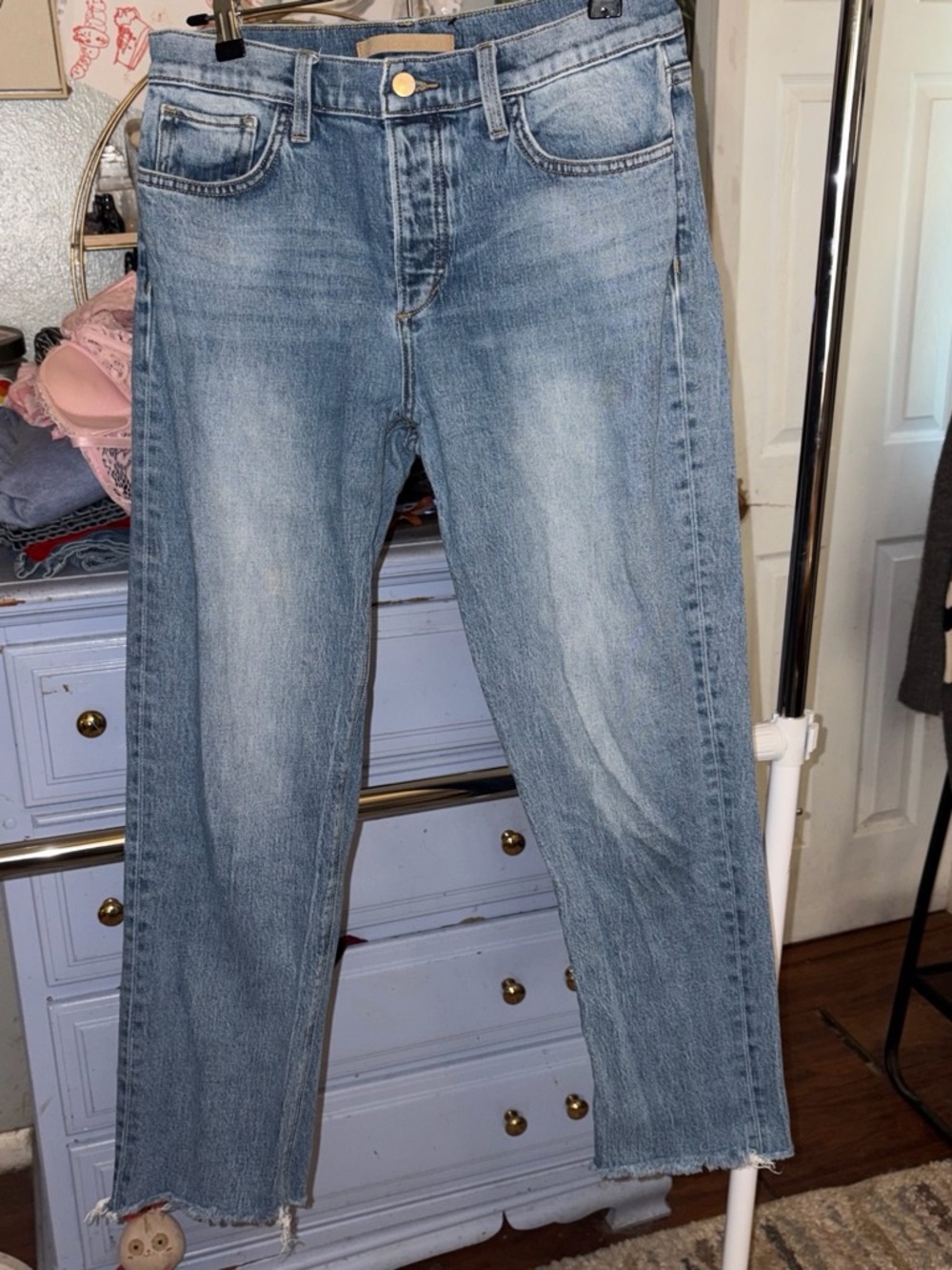 Joe's Jeans Straight-Leg Jeans in Light Blue